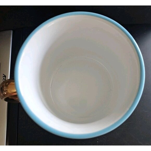 Lilly Pulitzer Mug Multicolor Underwater Design With Gold Colored Handle FLAW - Picture 6 of 9